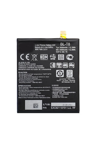 LG Uyumlu G Flex Batarya Pil - D950 / D955 - BL-T8 - 3500 mAh - Kalite