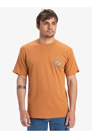 Quiksilver Evo Future Islands Ss Erkek T-shirt-29750 Kahverengi