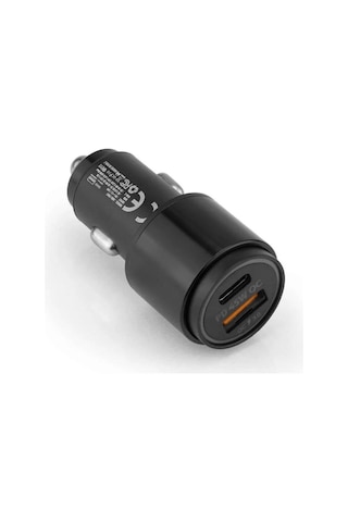 45w Pd Usb Oto Şarj Kafa Hızlı Şarj Çakmaklık Adaptörü, Usb-c Ve Usb-a Çıkışlı, Apple Uyumlu iPhone Ve Android Lisinya