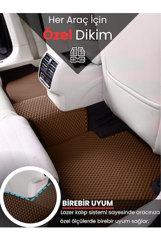 Volkswagen Caddy 2021-2024 Uyumlu Eva Paspas Tam Set Oto Paspas,araca Özel,su Geçirmez 123