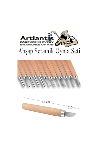 Ahşap Seramik Oyma Seti 6 Lı 1 Paket İskarpela Seti Paslanmaz Çelik Bıçaklı Ağaç Oyma Heykel Hobi Kretuar Grav