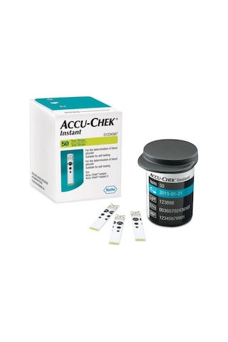 Accu Chek İnstant Ölçüm Stribi 2 Kutu - 100 Adet Eker Ölçüm Çubu