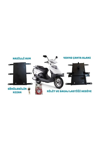 Kuba Vn 50 Pro Kızaklı Kurye Paket Çanta Demiri