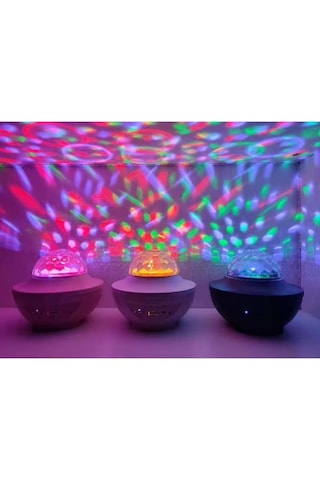 Xy-918 Bluetoothlu Hoparlör Mp3 Usb Dönen Işıklı Disko Topu