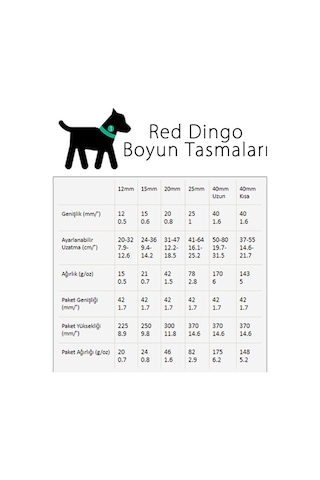 Red Dingo Zincir Desenli Köpek Boyun Tasması 15 MM Siyah