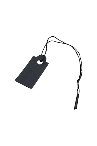Yerli Üretim Küçük Boy Siyah Renk 2 /1 Cm 80 Adet Karton İpli Fiyat Etiketi Çok Renkli