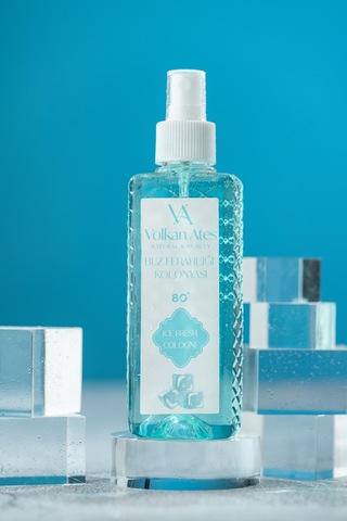 Volkan Ates Natural & Beauty Parfümlü Kolonya - Buz Ferahlığı 150 Ml