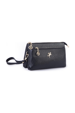Nas Bag Kadın Çapraz Ve Clutch Çanta Bilek Ve Çapraz Askılı 24x15 Cm Siyah Victoria