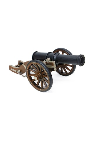 Vintage Louis Xıv Savaş Topu Nostaljik Metal Top Arabası 30cm