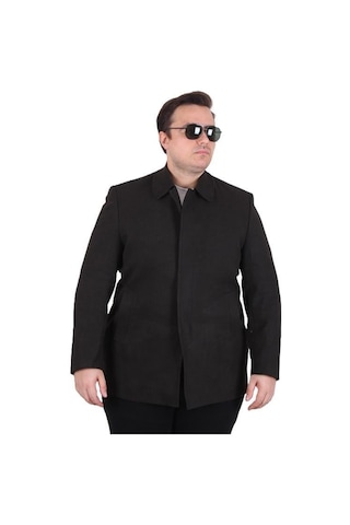 Starbattal Erkek Büyük Beden Kaşmir Kaban 103008 Kahverengi Kahverengi