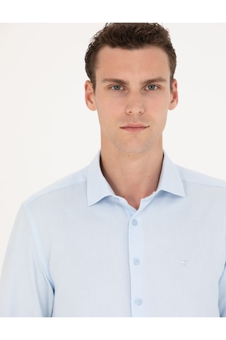 Pierre Cardin Erkek Açık Mavi Gömlek Desenli 50275684-vr003 Açık Mavi