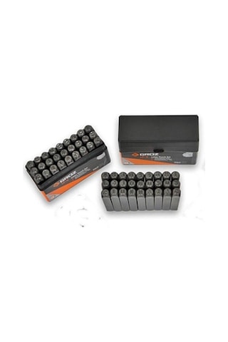 Groz Lp/8 Çelik Harf Zımba Takımı 8 Mm