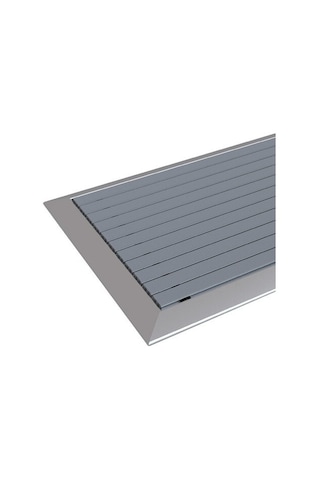 Arfen Kauçuk Üst Yüzeyli Alüminyum Gri Paspas 50 X 80 Cm