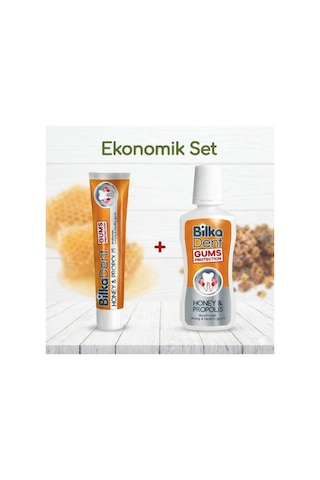Bilkadent Honey & Propolis Ağız Bakım Seti Bal Ve Propolis Özlü Diş Macunu Ve Ağız Gargarası Bilkadent Honey & Propolis Ağız Bakım Seti Bal Ve Propolis Özlü Diş Macunu Ve Ağız Gargarası