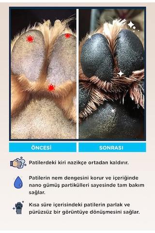 Metapet Doğal Nano Gümüş Kedi Pati Temizleme Köpüğü Pati Yıkama 200 ML