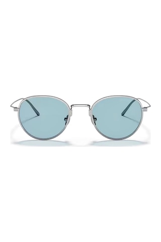 Prada Pr 53ws 05q05ı 50 Unisex Yuvarlak Gri Metal Güneş Gözlüğü