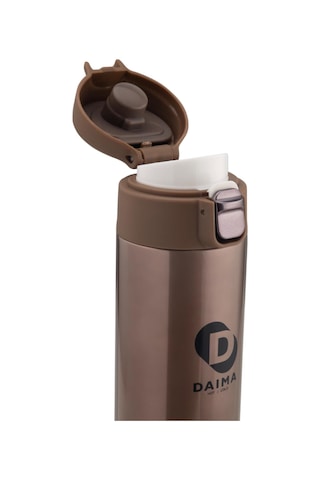 Daima Handy 520 Ml 12 Saat Sıcak 24 Saat Soğuk Bronz Termos Kahverengi