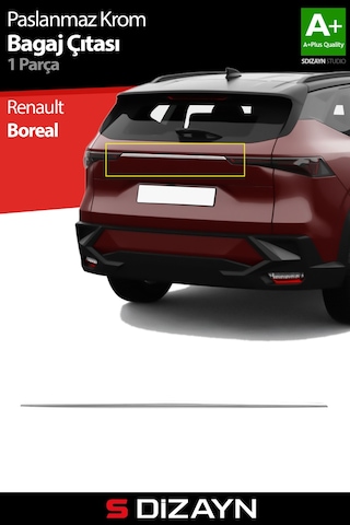S-dizayn Renault Boreal Krom Bagaj Çıtası 2025 Üzeri A+ Kalite