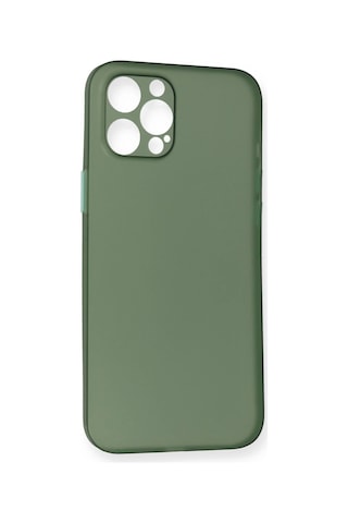 Cosmotex Newface Apple iPhone Uyumlu 12 Pro Max Kılıf Pp Ultra İnce Kapak - Yeşil