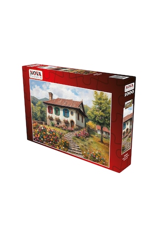 Nova Puzzle 1000 Parça Bahar Rüyası Puzzle - Dağ Evi Ve Merdivenler