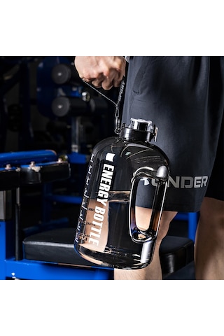 Sporcu Su Matarası 2500 Ml Siyah