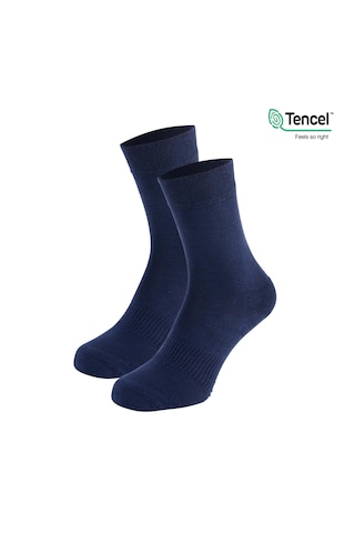 Allunique Unisex Ekstra Yumuşak Dikişsiz Lacivert Soket Çorap Lacivert