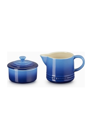 Le Creuset Seramik Sütlük Ve Şekerlik Seti Cezveler Mavi 3