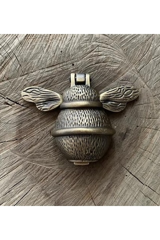 Küçük Arı Taktak Antik Sarı Pirinç Kapı Tak Tak Kapı Tokmagı