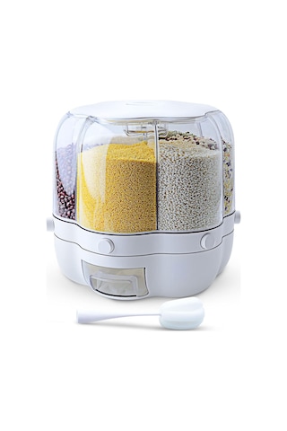 Yaozixa 360 Dönebilen Tahıl Tankı + Temizleme Fırçası