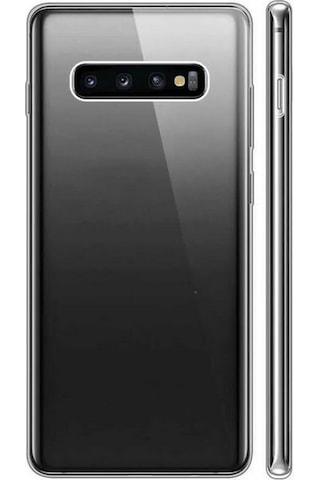 Adige Samsung Galaxy S10 Plus Uyumlu Kılıf Ön Arka 360 Koruma Arka Sert Mika Ön Silikon Şeffaf