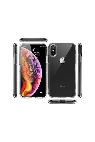 Apple Uyumlu iPhone XS Max 6.5 Kılıf Zore Coss Şeffaf Sert Silikon Kılıf Renksiz