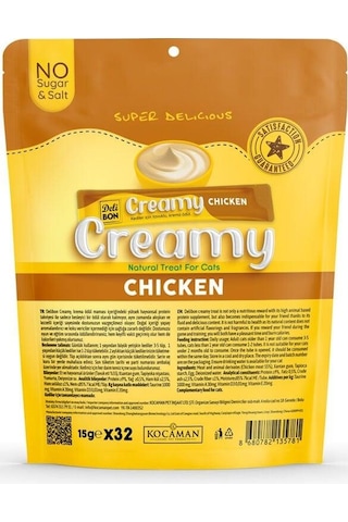 Delibon Creamy Ödül Maması Tavuklu 15gr 32li Paket