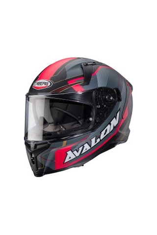 Caberg Avalon X Optıc Motosiklet Kask Gri - Kırmızı - Siyah