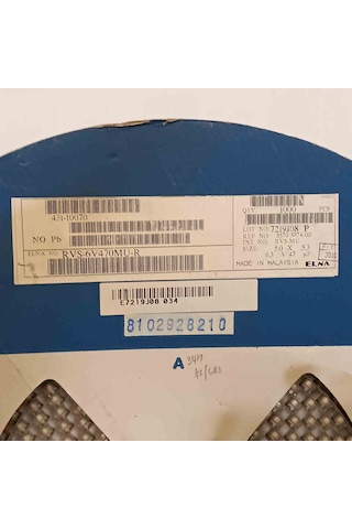 Rvs-6v470mu-r 47mf 6.3v 5x5.3 Smd Kondansatör 167 Adet