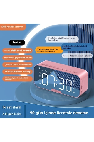 Akıllı Bluetooth Sesli Elektronik Çok Fonksiyonlu Saat Aı Voice Sürümü