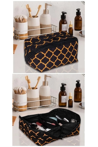 Tutma Kollu Makyaj Çantası Geniş Seyahat Kozmetik Organizerix