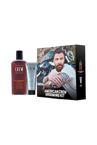 Amerikan Crew Grooming Kit Set Daily Moisturizing Şampuan 250 ML + Fober Cream 100 ML