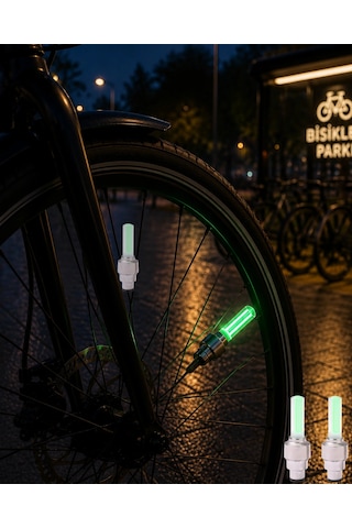 Mey İthalat Led Sibop Lambası Bisiklet Motor Araba Jant Işığı 2li Set Çok Renkli