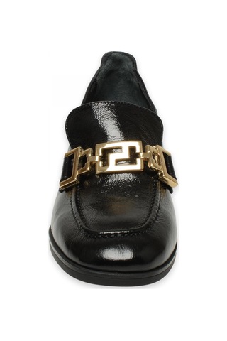 Mammamia D24ka-40 Günlük Topuklu Siyah Rugan Kadın Ayakkabı Siyah Rugan