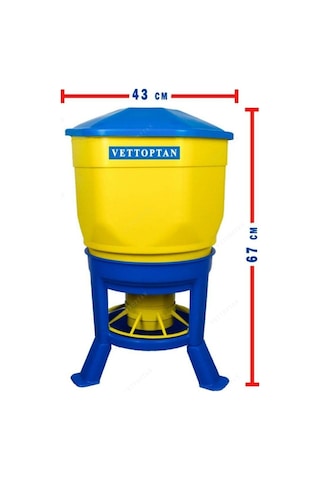 Tavuk Yemlik 40 Litre Kova Kapasiteli 2 Adet