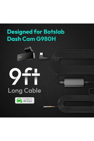 Lexroo Kablo Kiti Tip C Dash Cam G980h/g980h Pro/g980h Multi Kanal Araç İçi Kamera