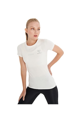 Hummel Hmldeni T-shirt Kadın Günlük Tişört 911306-9003 Beyaz Beyaz