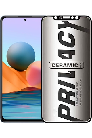 Xiaomi Redmi Note 10 Pro Hayalet Ekran Koruyucu Mat Seramik Gizli Privacy