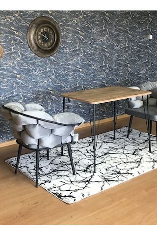 Yirmi15 Metal Ayaklı 60x90 Cm Eclipse Tek Mutfak Balkon Çalışma Masası