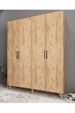 Duke 4 Kapaklı Ayakkabılık Çam 180 Cm M2