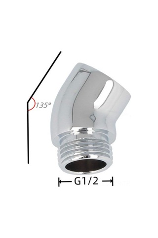 Ranyeek Bakır Duş Başlığı Adaptörü 130 Derece Açıyla 360 Döner G 1/2" Bağlantı, Kolay Kurulum, Akış-presürü Kısıtlamaz