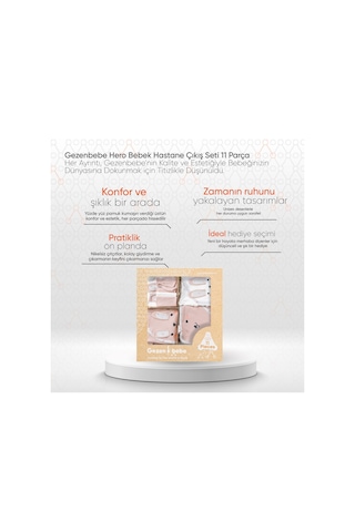 Gezenbebe Hero Bebek Hastane Çıkış Seti 11 Parça Pembe