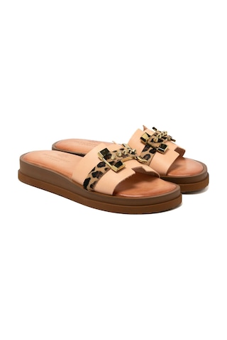 146 Camel Terlik Kadın 26215 Myconian 2025 Greek Sandal 146 Camel