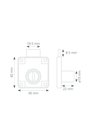 Canex Pas Sistem Kare Çekmece Kilidi 10 Adet