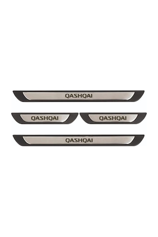 Nissan Qashqai 2014-2017 Modeller Old Krom Kapı Eşiği 4 Parça Paslanmaz Çelik
